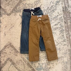 Old Navy/ Set of 2 Fleece-Lined Pull On Jeans/ Boys/ 5T